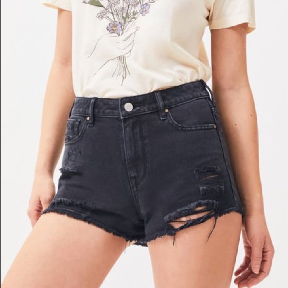 Bullhead High Rise Denim Shorts